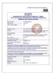 Протокол испытаний SGS